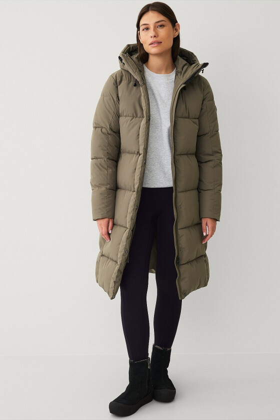 Kåpe Warm Mid Length Parka W - Brun