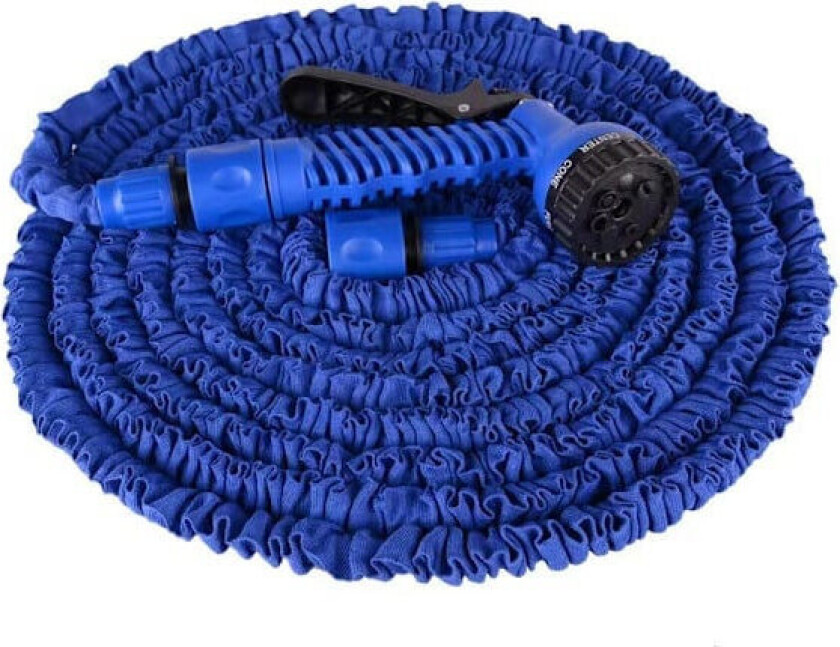 (Tidsbegrenset kampanje) 45m Magic Hose ekspanderende vannslange / hageslange Blå Blå 45m Blå 45m