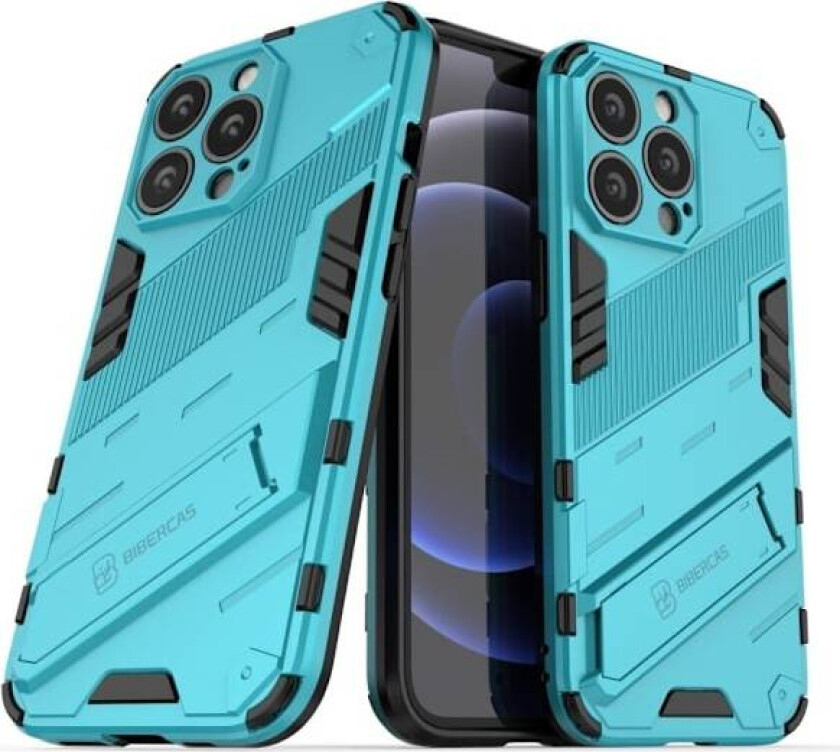 Støtsikkert hybriddeksel for iPhone 13 Pro Max - Babyblå