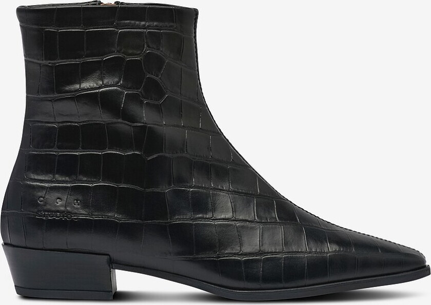 Boots Cph293 Croco Leather - Svart