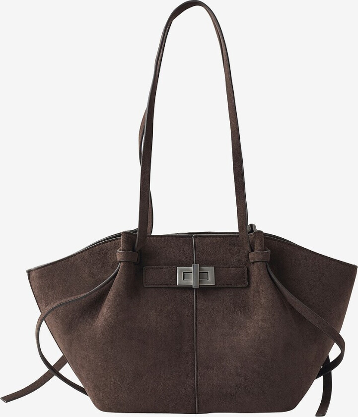 Vesken Midi Long Strap Bag - Brun