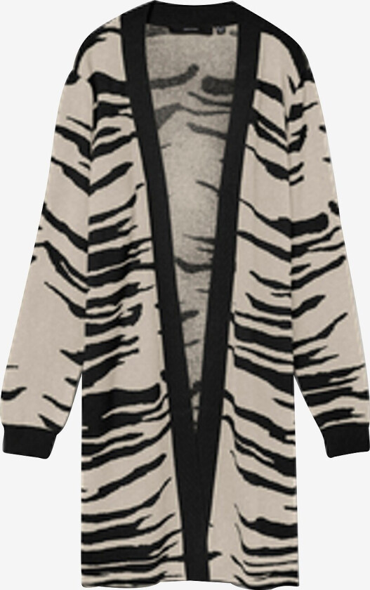 Kardigan vmNancy LS Open Cardigan Cur - Svart