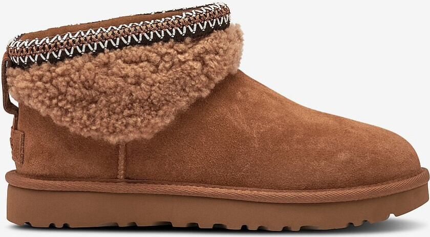 Boots W Classic Ultra Mini Maxi Curly - Beige