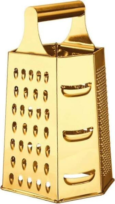 Gull Rivjern med 6 Sider, Multifunksjonell Kutterhøvel i Rustfritt Stål for Kjøkken