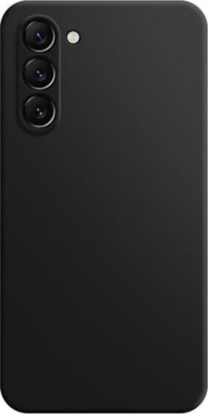 Avfaset gummiert anti-falldeksel for Samsung Galaxy S23 Plus - Svart