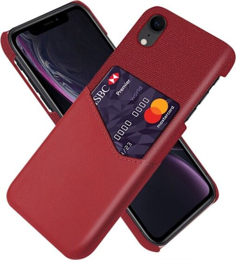 Bofink iPhone Xr Kortdeksel - Rød