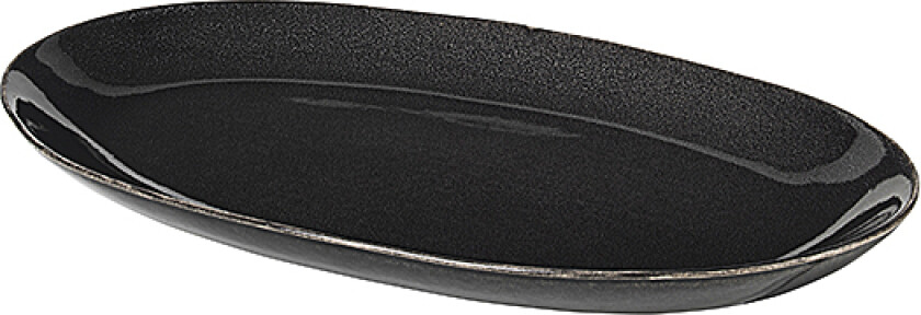 Nordic Coal ovalt fat 17 x 30 cm