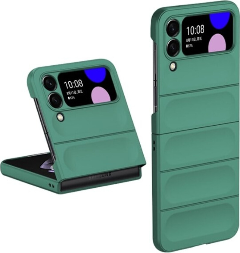 Deksel med mykt grep for Samsung Galaxy Z Flip4 - Grønn