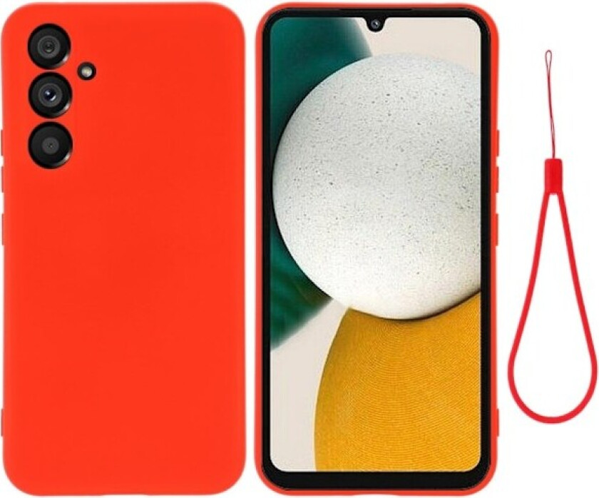 Matt flytende silikondeksel for Samsung Galaxy A34 5G - Rød