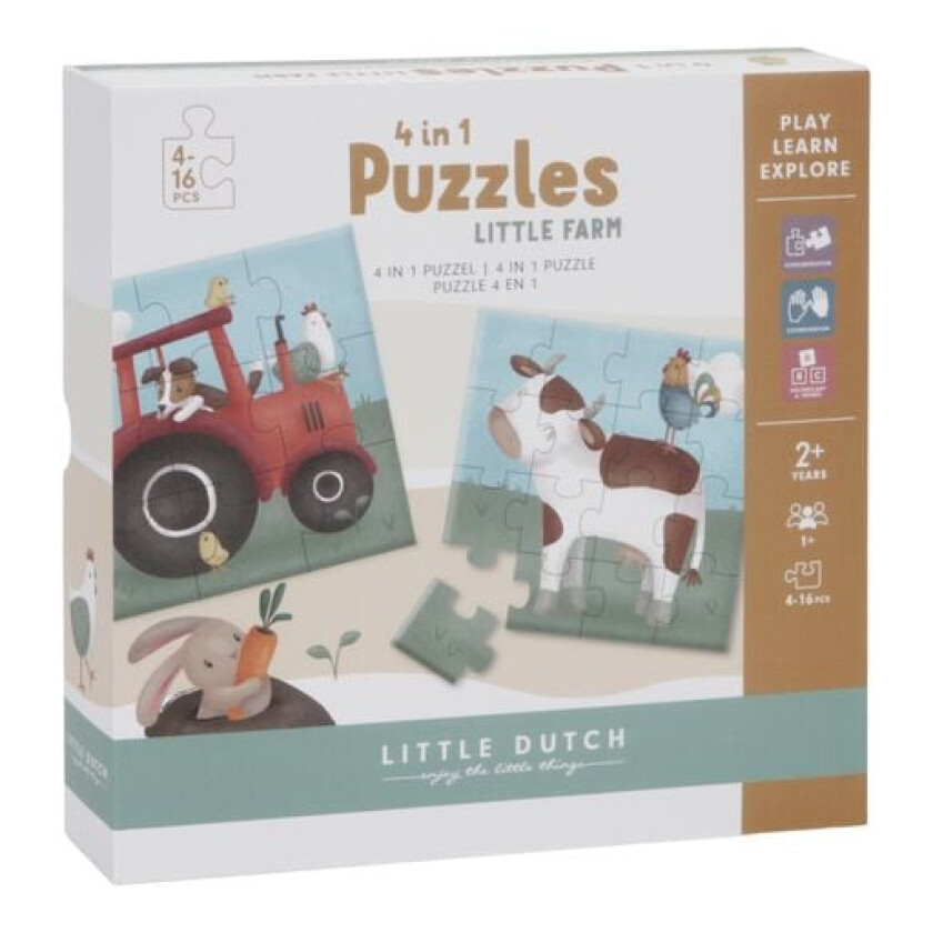- 4 in 1 puzzles - Little Farm ( LD7153 )