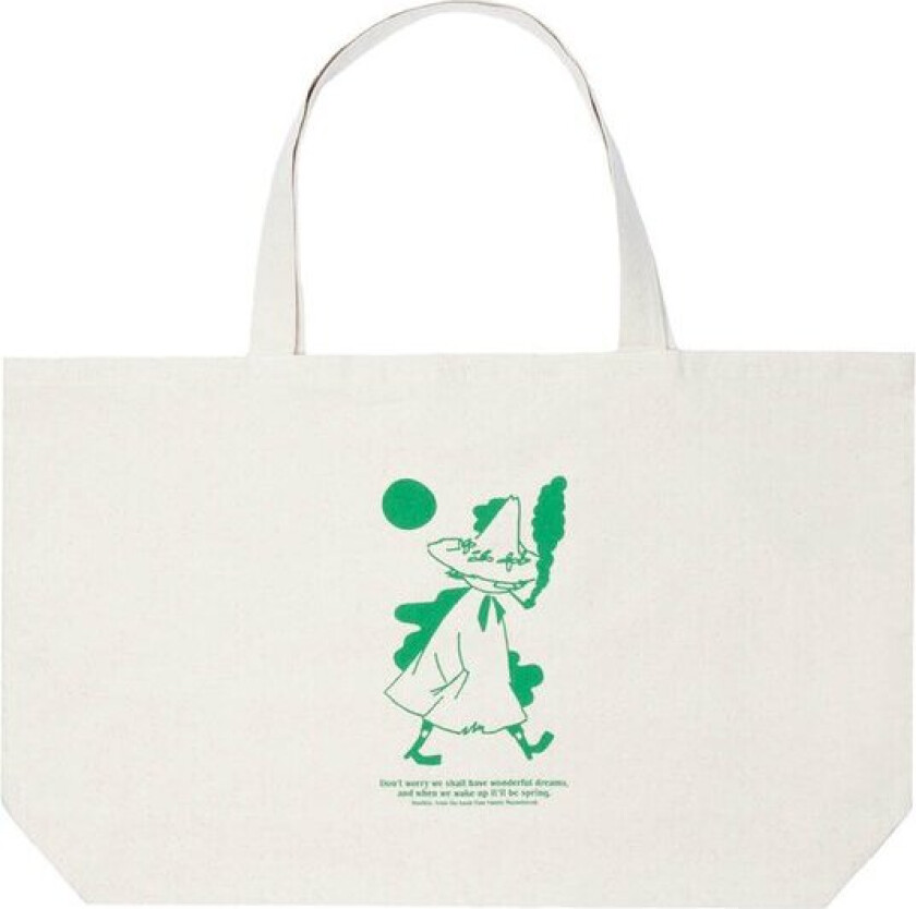 Mummi handlenett XL 65x41 cm Snusmumrikken beige