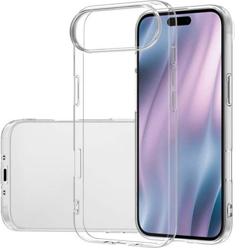 iPhone 17 Air Fleksibelt Plast Deksel – Gjennomsiktig