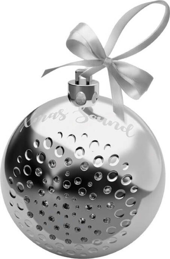 3W Julekule Trådløs Høyttaler - Sølv