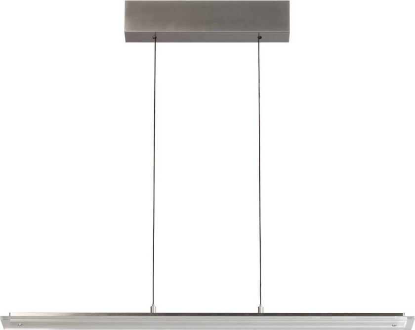 LED-pendellampe Torvi, lengde 135 cm, nikkelfarget/hvit, CCT