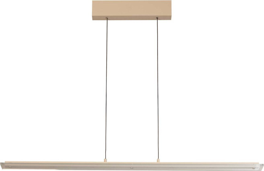 LED-pendellampe Torvi, sandfarget/hvit, lengde 115 cm, CCT