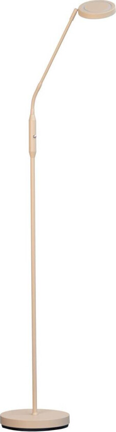 LED-gulvlampe Sorento, høyde 138 cm, sandfarget, metall, CCT