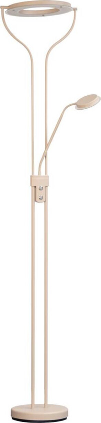 LED-gulvlampe Davos, sandfarget, høyde 180 cm, 2 lyskilder, CCT