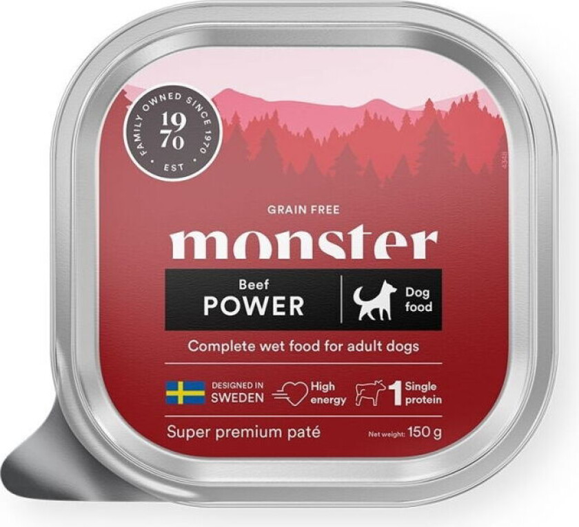 Monster Dog Power Beef Paté 150g