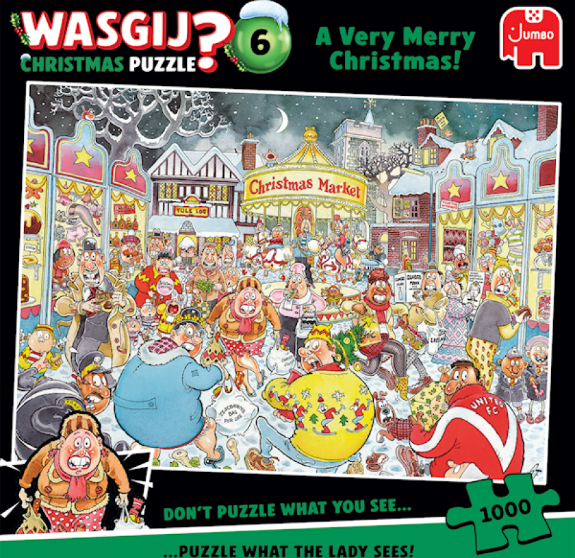 Wasgij Pussel Christmas 6, A Very Merry Christmas 1000 bitar