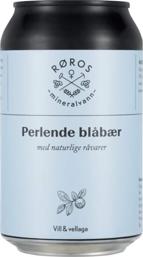 Blåbærdrikk Perlende 0,33l boks