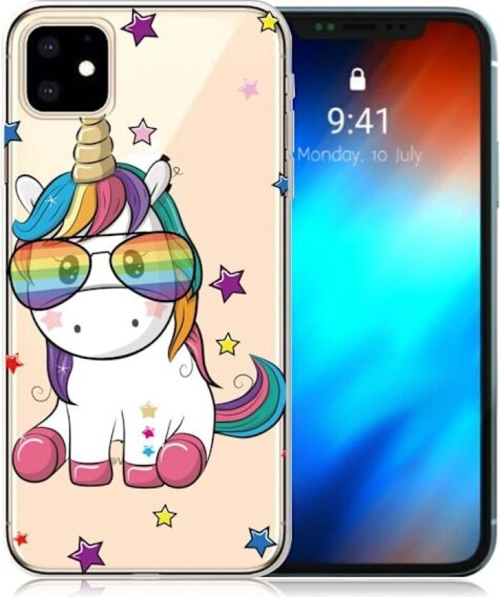 Deco iPhone 11 deksel - Enhjørning med briller