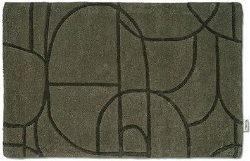 Modern Abstract dørmatte grønn