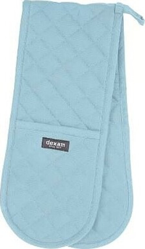 Bilde av Double Oven Glove Love Colour by - Duck Egg - Blå