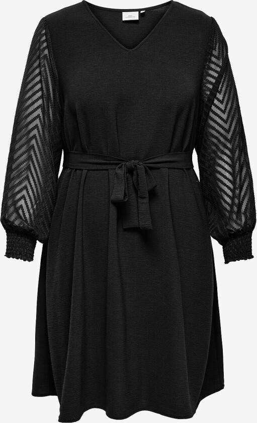 Kjole carMetta Life LS Knee Dress Wvn - Svart