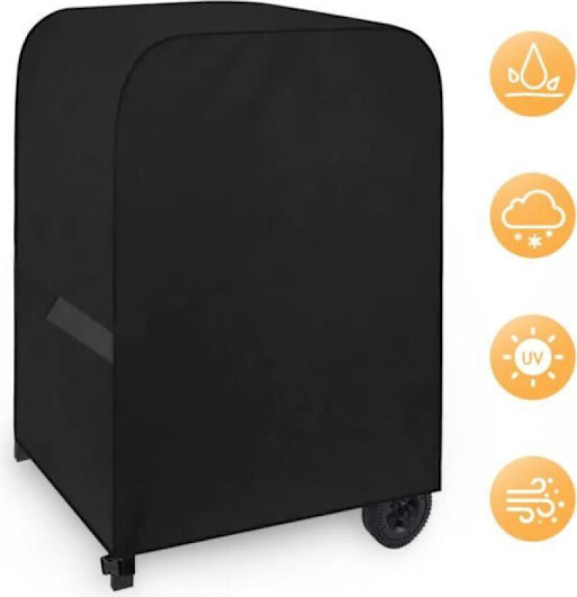 Grilltrekk, 76 x 66 x 110 cm, 420D Oxford Stoff Vanntett Utendørs Grilltrekk med Oppbevaringspose