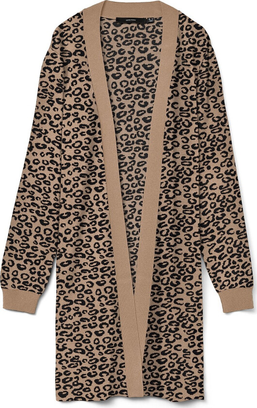 Kardigan vmNancy LS Open Cardigan - Brun