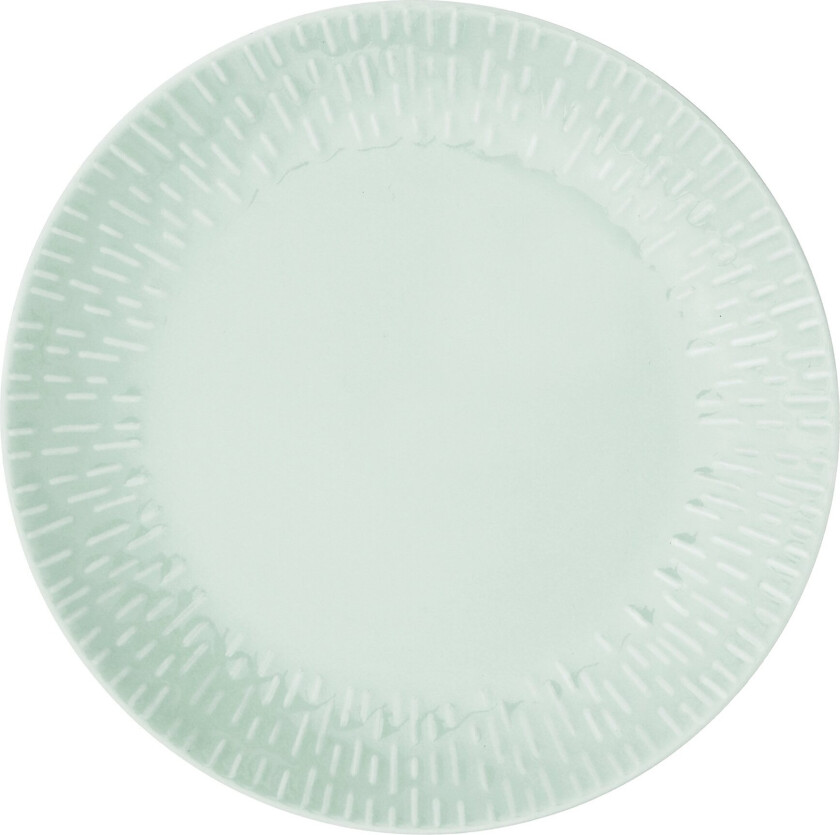 - Life in Colour - Confetti - Pistachio lunch plate w/relief porcelain (13486)