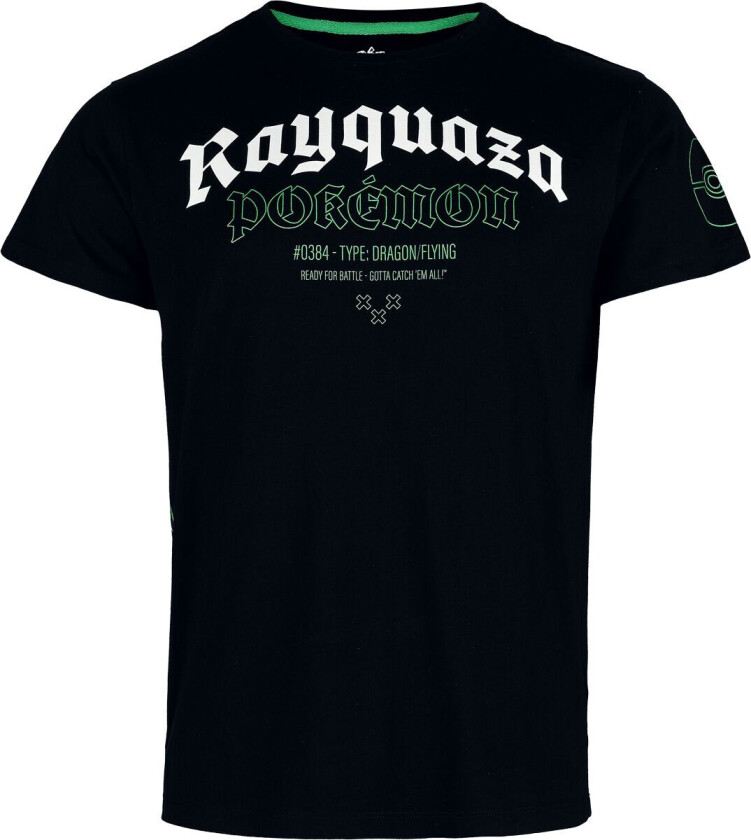 gaming T-skjorte - Rayquaza - S til XXL - Herrer - svart