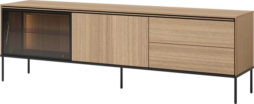 Basici Tv-Benk 197x41 cm - Grå/Grønn