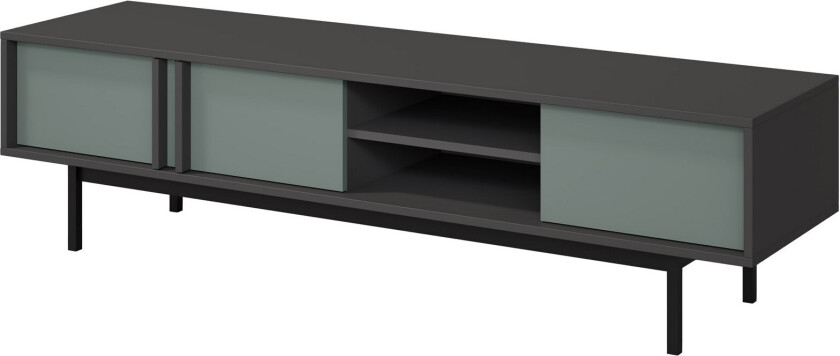 Farshian Tv-Benk 163x43 cm - Grå/Grønn