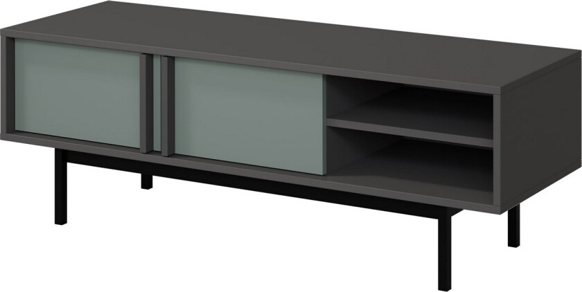 Farshian Tv-Benk 123x43 cm - Grå/Grønn