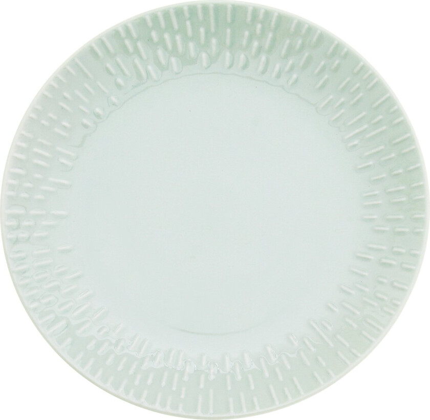 - Life in Colour - Confetti - Pistachio dessert plate w/relief porcelain (13482)