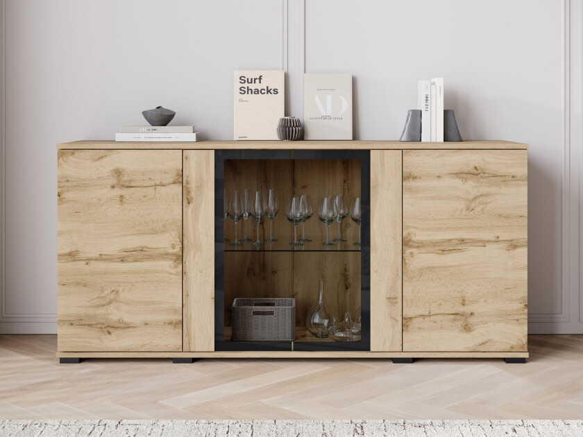 Gammel Skjenk 150x40 cm - Hvit