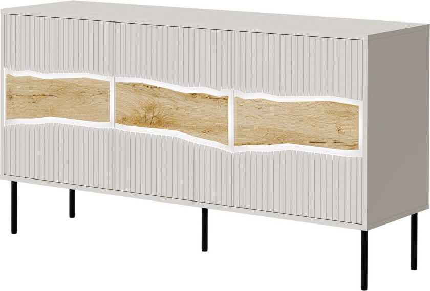 Stintino Skjenk 144x40 cm - Grå