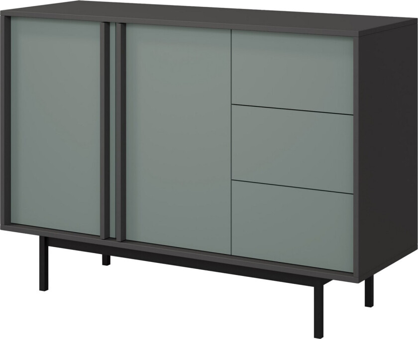 Farshian Skjenk 123x43 cm - Grå/Grønn