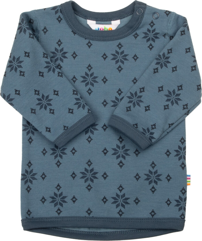 Langermet Ulltopp Med Lange Ermer Blue Blue-100 cm Wool Blå 100 cm mann