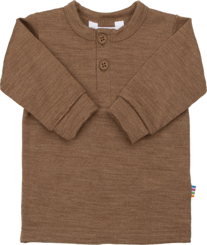 Langermet Ulltopp Med Lange Ermer Warm Brown Warm brown-100 cm Wool Brun 100 cm Unisex