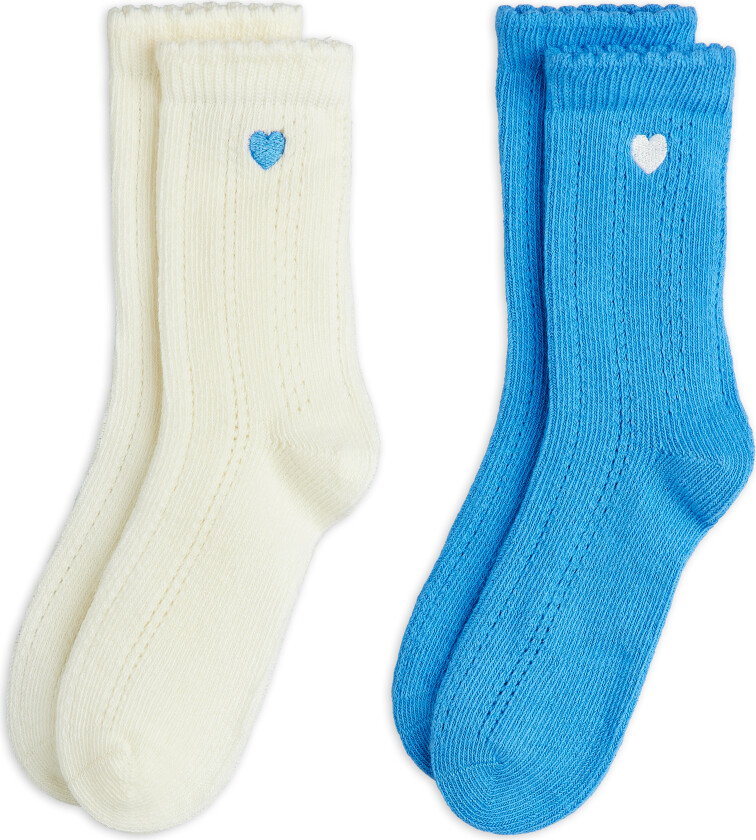 Pointelle 2-pakning Sokker Multi Multi 20-23 EU Hvit 20-23 EU kvinne