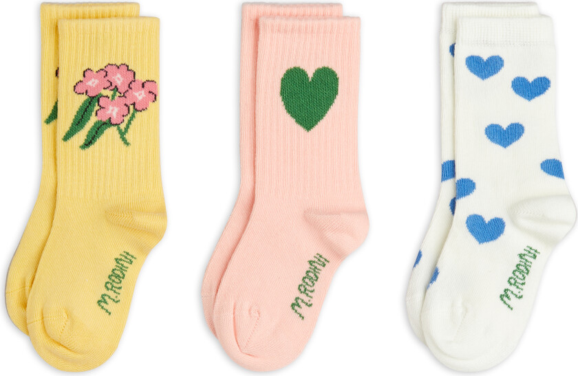 Alpine Flowers 3-pakning Sokker Multi 28-31 EU Hvit 28-31 EU kvinne