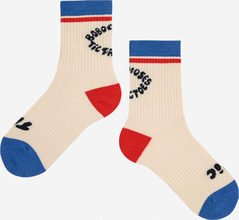 Tic Tac Toe Color Block Lange Sokker Multicolor Multicolor 23-25 EU Hvit 23-25 EU mann