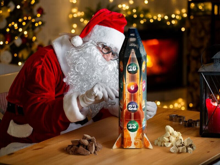 Julekalender med frysetørket is