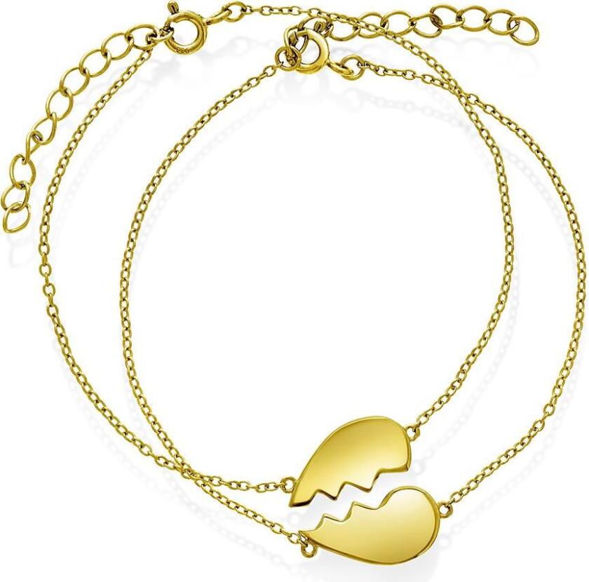 Vennskapsarmbånd i 925 forgylt sølv