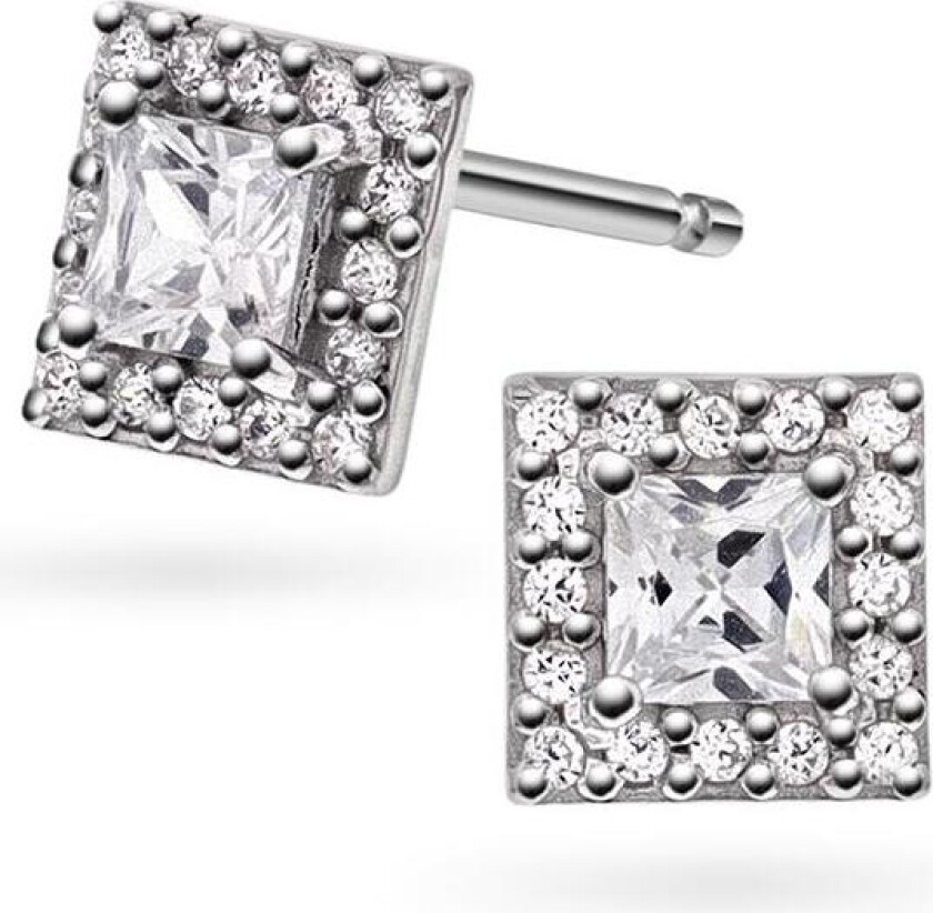 Øredobber i 925 sølv med zirkonia