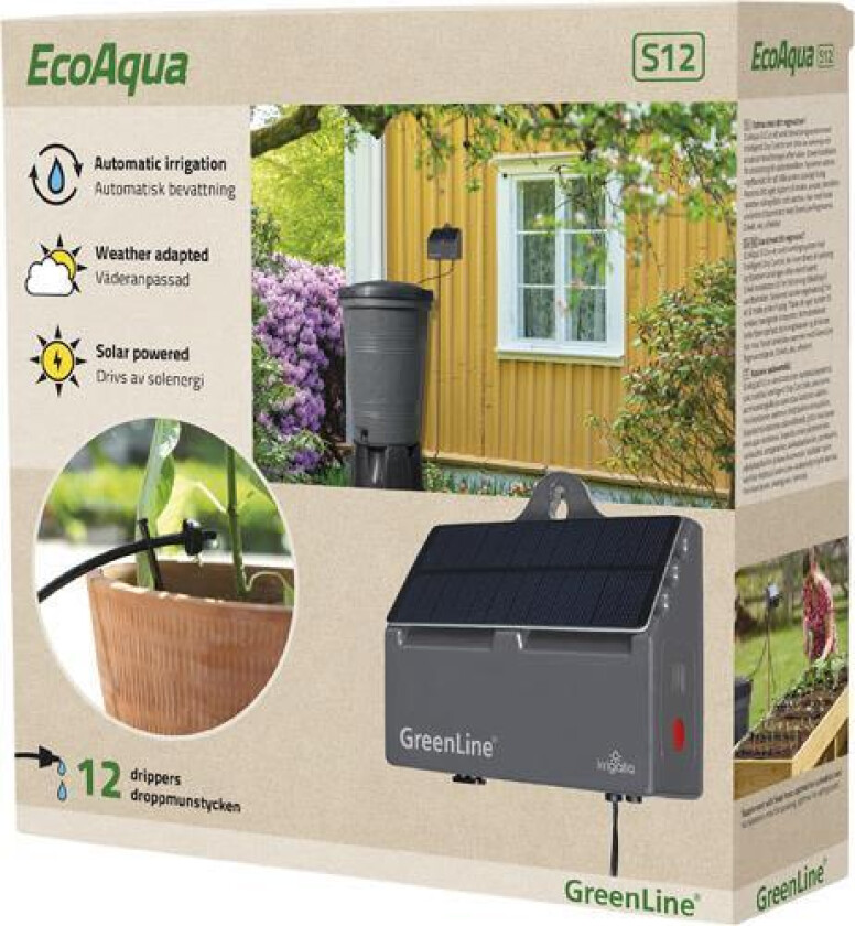 EcoAqua S12 Kompostbeholder 12 stk dryppdyser