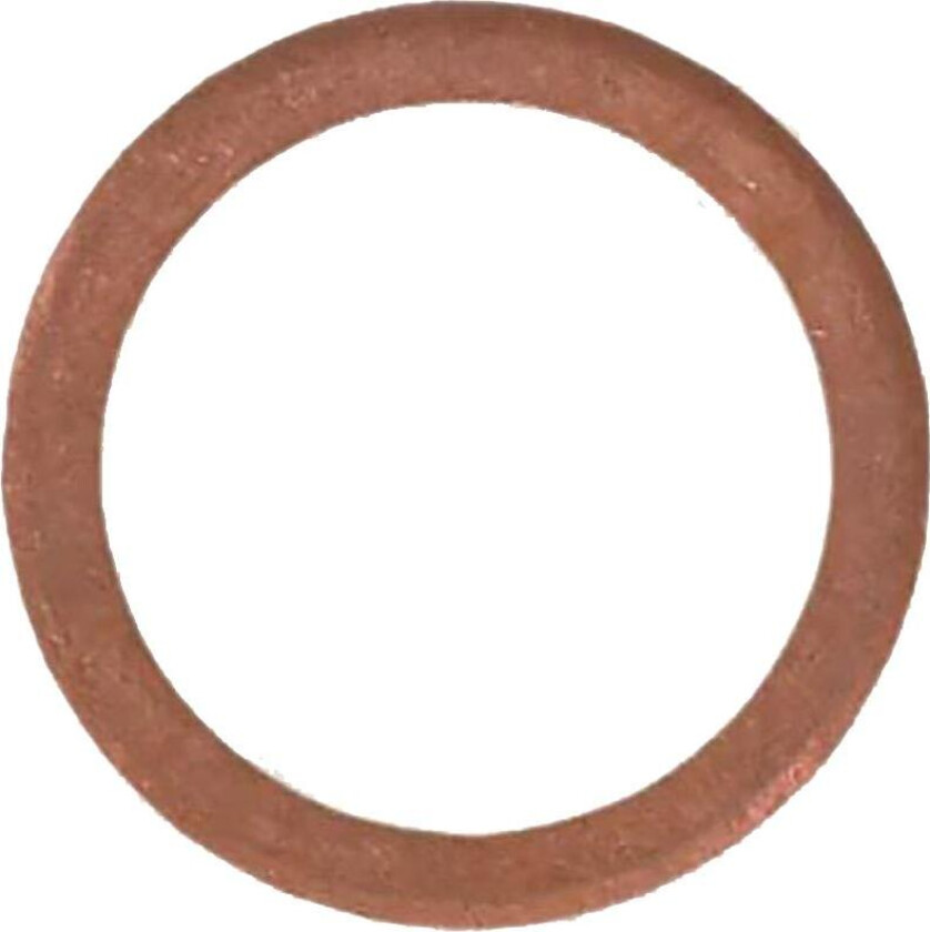 076037010130018 Rundskive kobber, DIN 7603, 100-pakning 13 x 18 x 1,5 mm