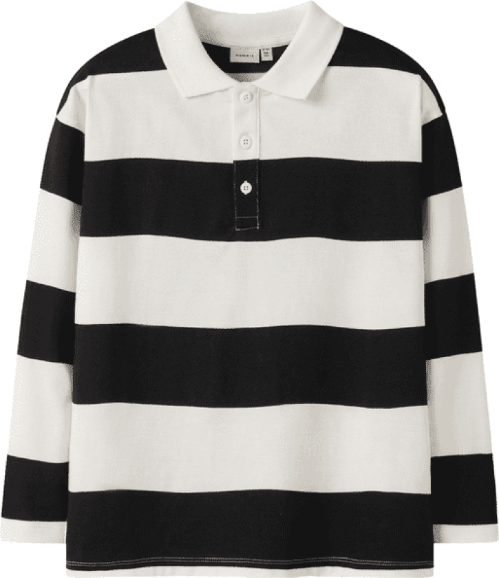 Bilde av Name It Nkmnutiva pologenser til barn, Cloud Dancer/Black